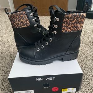 BRAND NEW Black Cheetah Boots